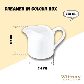 Wilmax Milchkanne 250 ml Weiß Porzellan WL-995018/1C