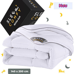 Sleep Comfy White Soft Series - 4-Jahreszeiten Einzeldecke, Antiallergisch