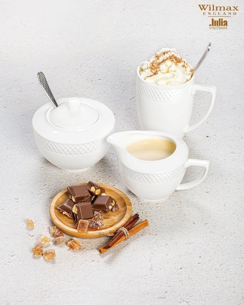 Wilmax Tasse 350 ml Weiß Porzellan 2er Set WL-880108/2C
