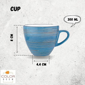 Wilmax Espressotasse 110 ml Blau Porzellan