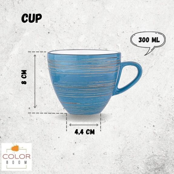 Wilmax Espressotasse 110 ml Blau Porzellan