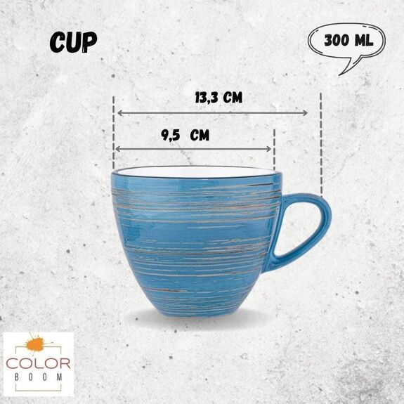 Wilmax Espressotasse 110 ml Blau Porzellan