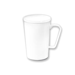 Wilmax Becher 420 ml Weiß Porzellan für Kaffee und Tee