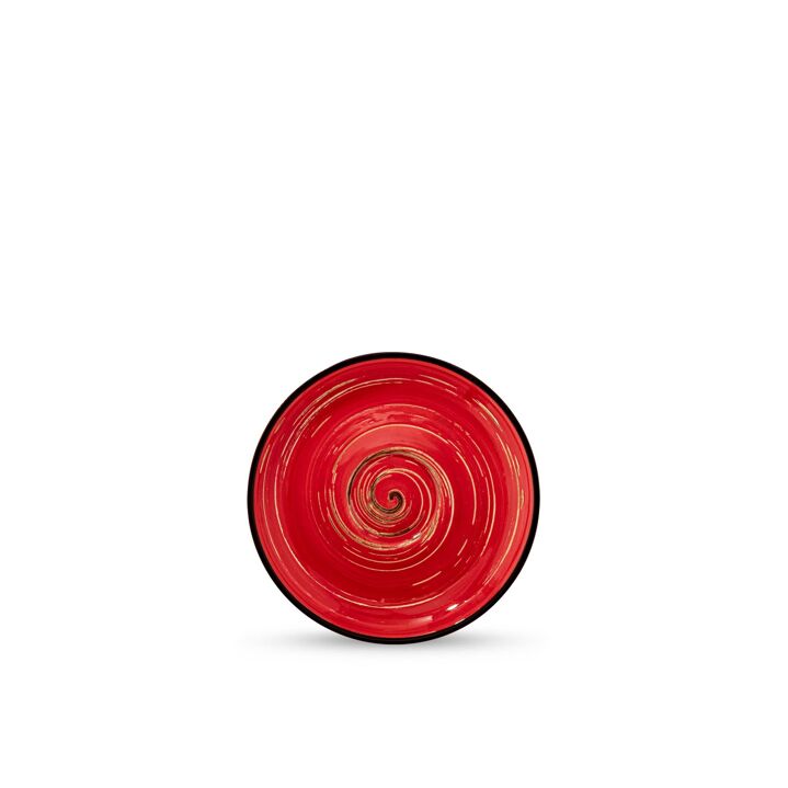 Wilmax Untertasse 11 cm Rot Porzellan WL-669233/B
