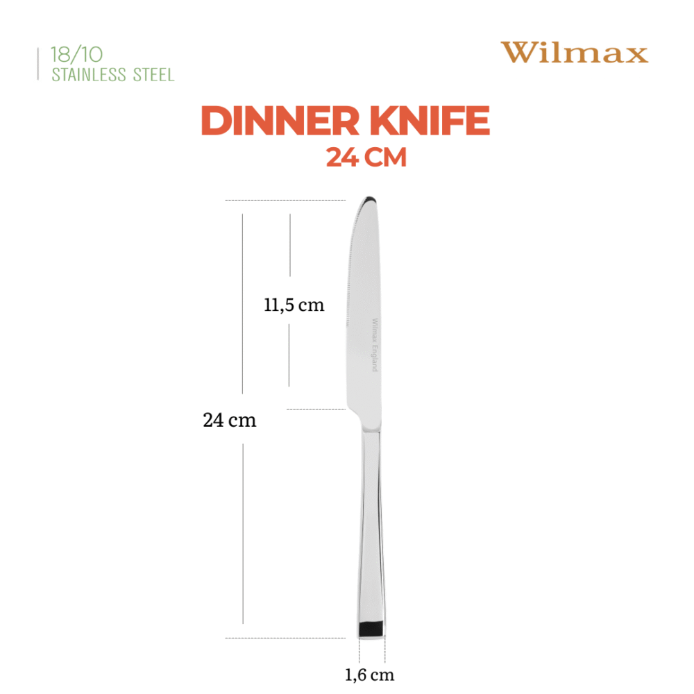 Tischmesser Edelstahl 24 cm WL-999631001/1B