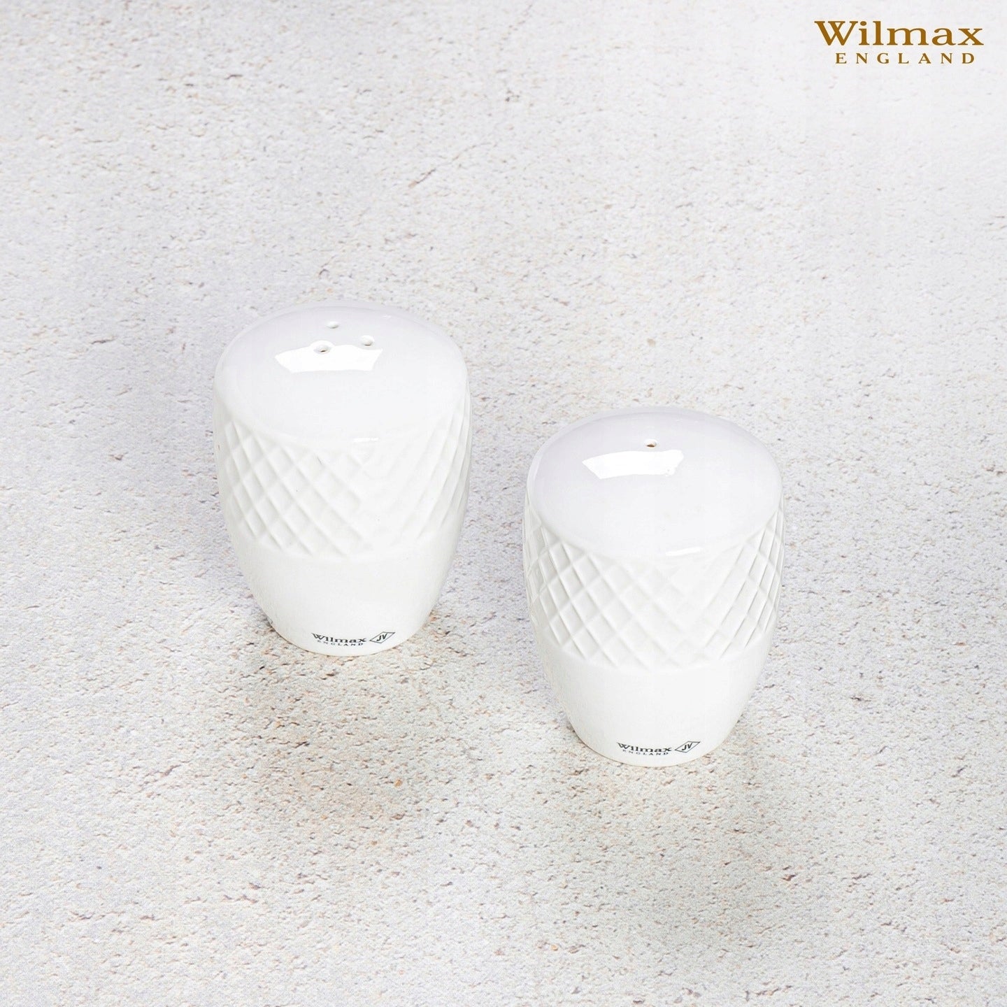 Wilmax Salz & Pfeffer Set Weiß Porzellan WL-880124/SP
