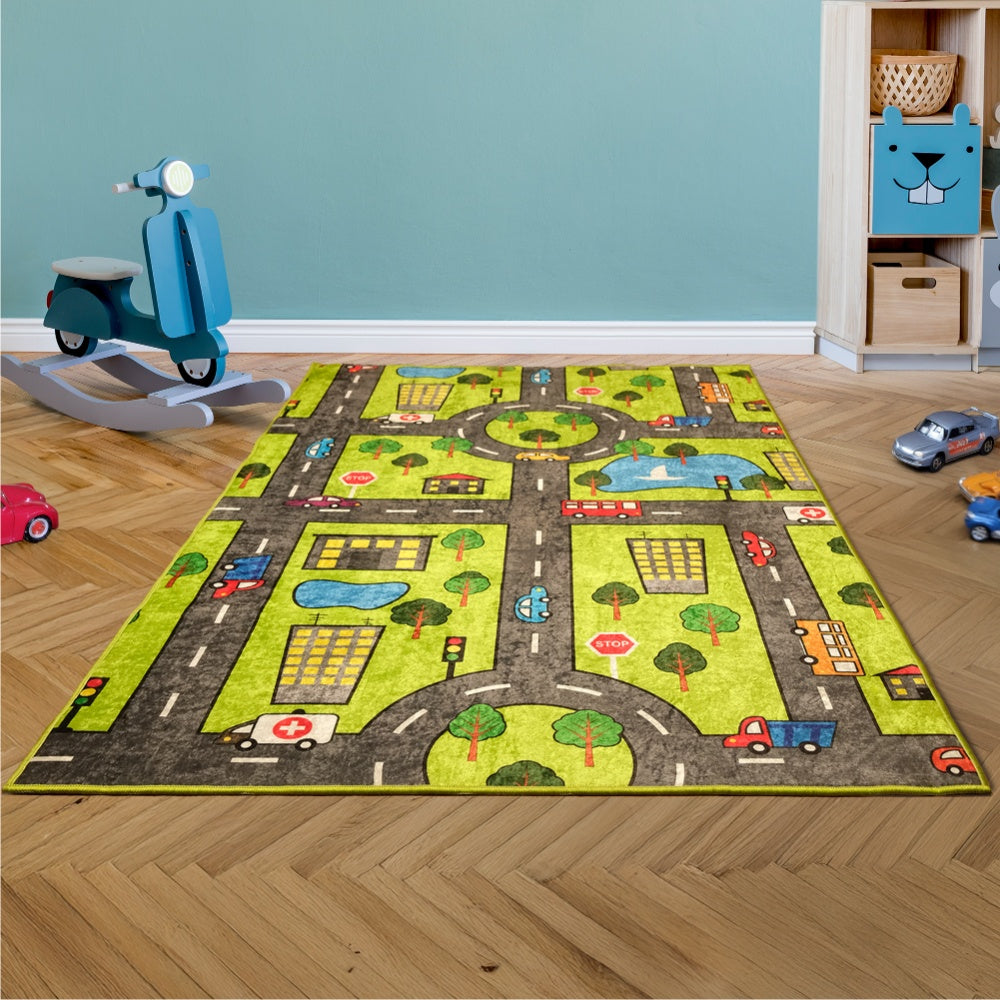 Bosdela Kinder- und Babyteppich - dekorativer Kinderzimmerteppich, 100 × 160 cm