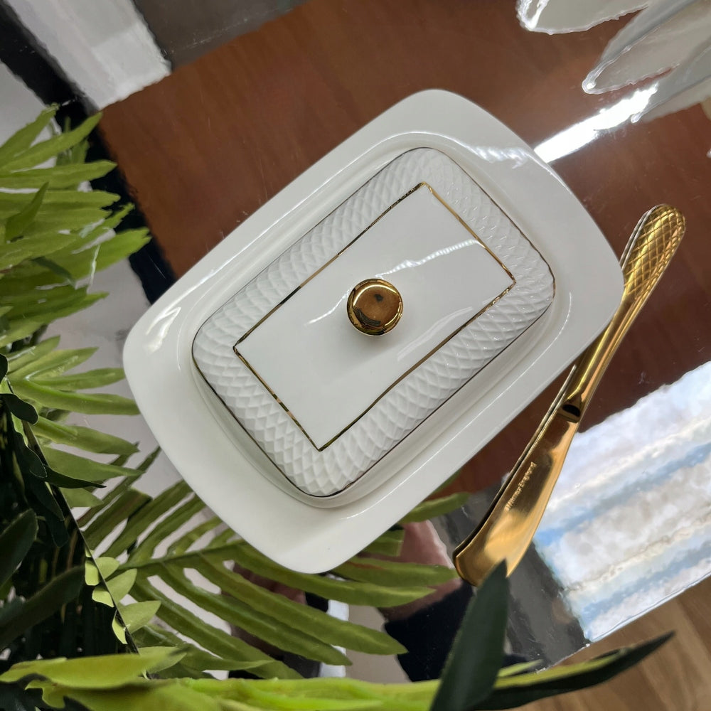 Wilmax Buttermesser 17 cm Edelstahl Gold WL-999247/1B