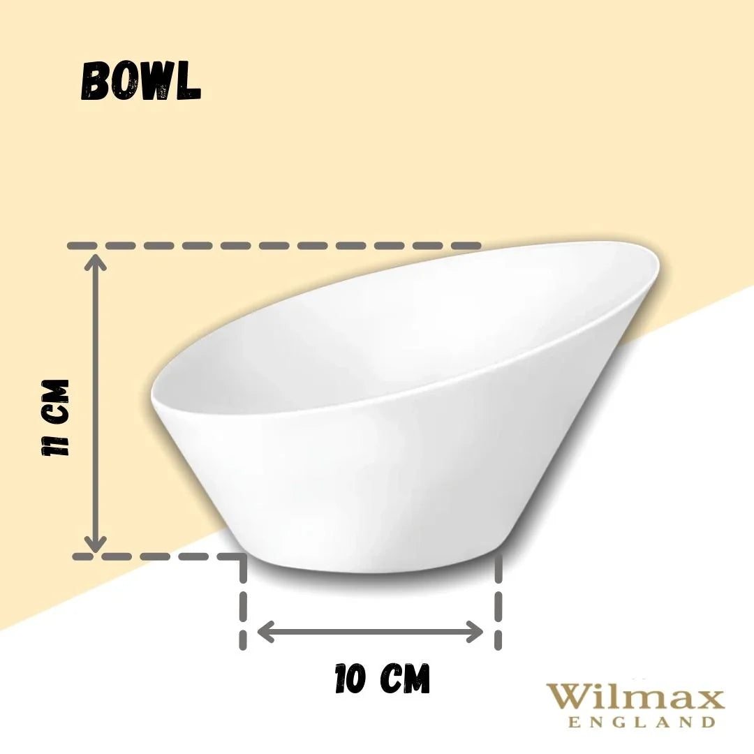 Wilmax Schale 19.5 cm 650 ml aus Porzellan, Weiß WL-992775/A