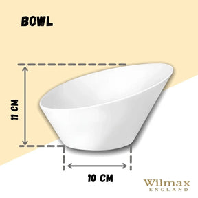 Wilmax Schale 19.5 cm 650 ml aus Porzellan, Weiß WL-992775/A