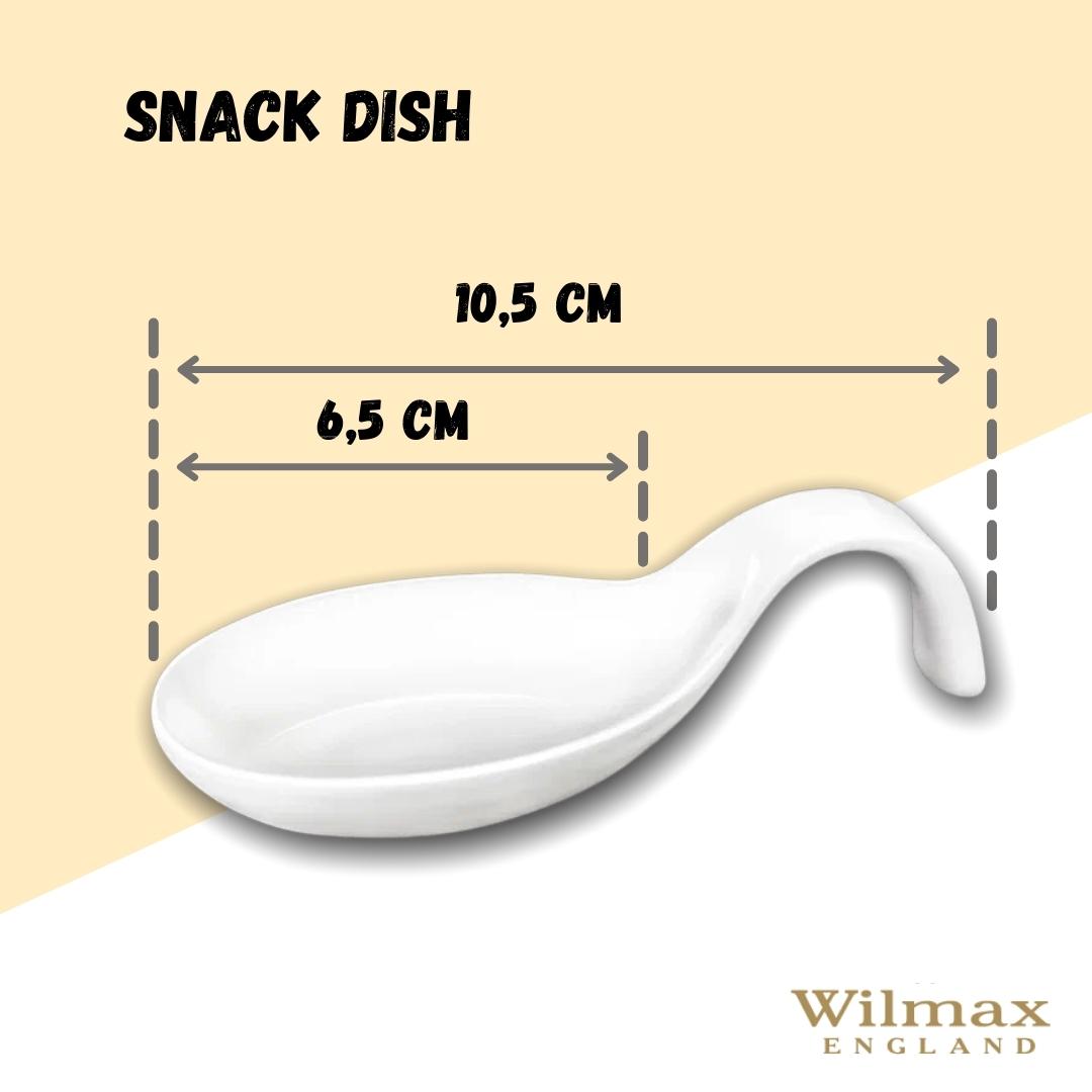 Wilmax Schale 10.5 x 5 cm aus Porzellan, Weiß WL-992667/A