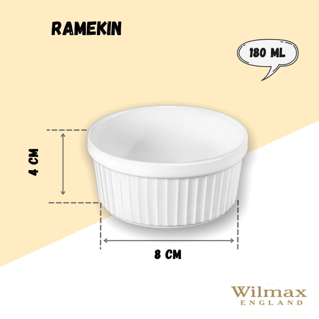 Wilmax Ramekin 180 ml Porzellan Weiß WL-996134/A