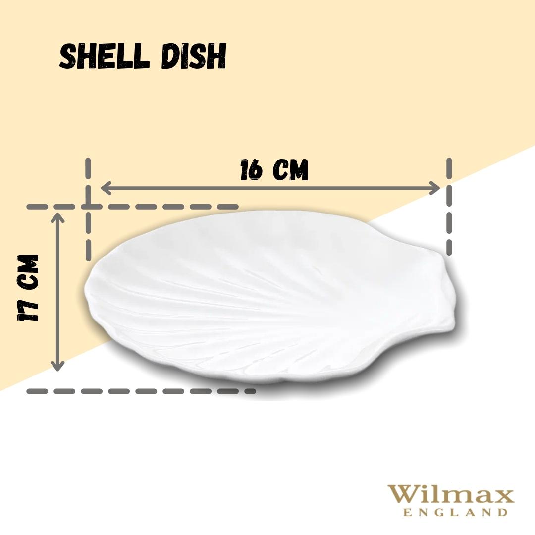Wilmax Fischplate 18 cm aus Porzellan, Weiß WL-992012/A