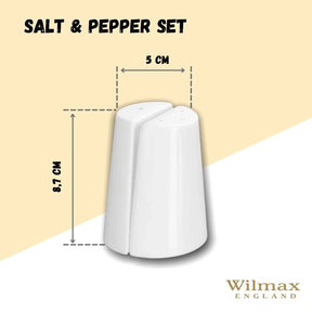 Wilmax Salz- und Pfefferstreuer Set Porzellan Weiß WL-996068/SP