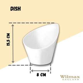 Wilmax Schale 14 cm aus Porzellan, Weiß WL-992774/A