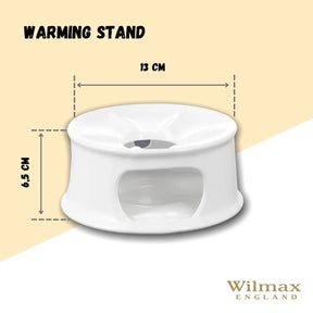 Wilmax Stövchen 13 cm Porzellan Weiß WL-996006/A