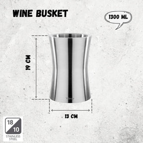 Wilmax Weinkühler 1300 ml Edelstahl WL-552402/A