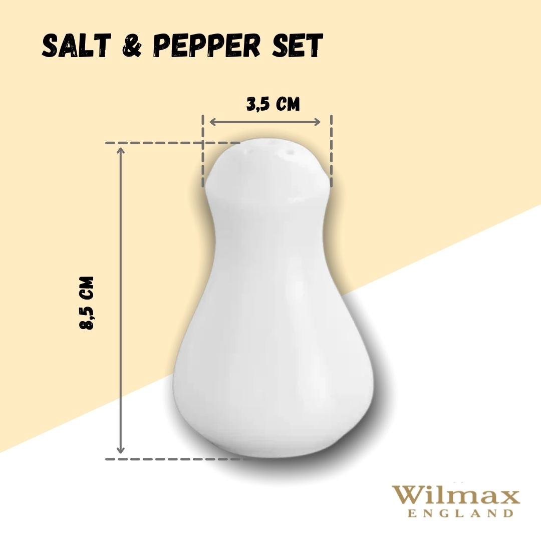 Wilmax Salz- und Pfefferstreuer Set 2-teilig Porzellan Weiß WL-996066/SP
