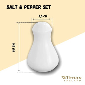 Wilmax Salz- und Pfefferstreuer Set 2-teilig Porzellan Weiß WL-996066/SP