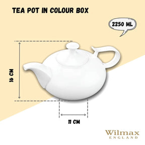 Wilmax Teekanne 2250 ml Weiß Porzellan WL-994042/1C