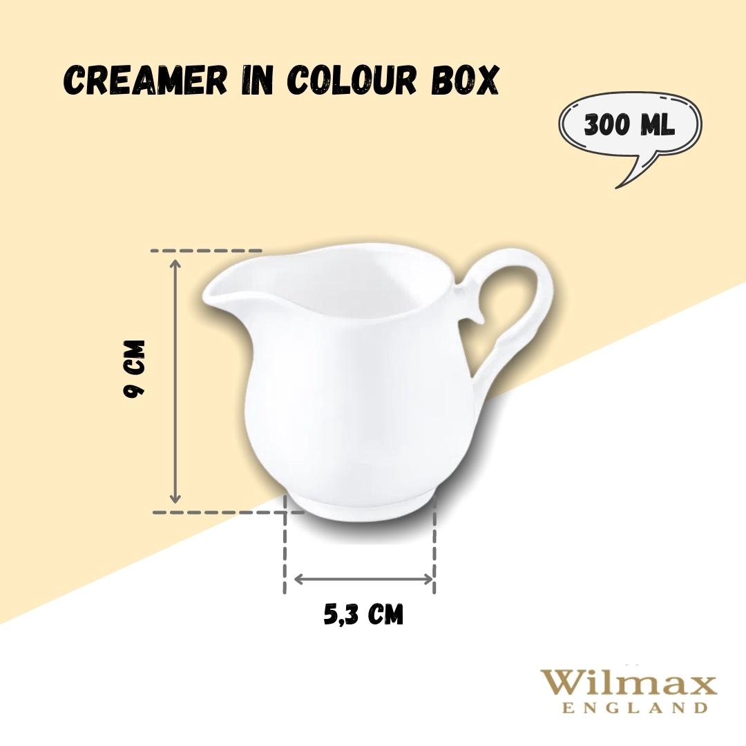 Wilmax Sahnekännchen 300 ml Weiß Porzellan