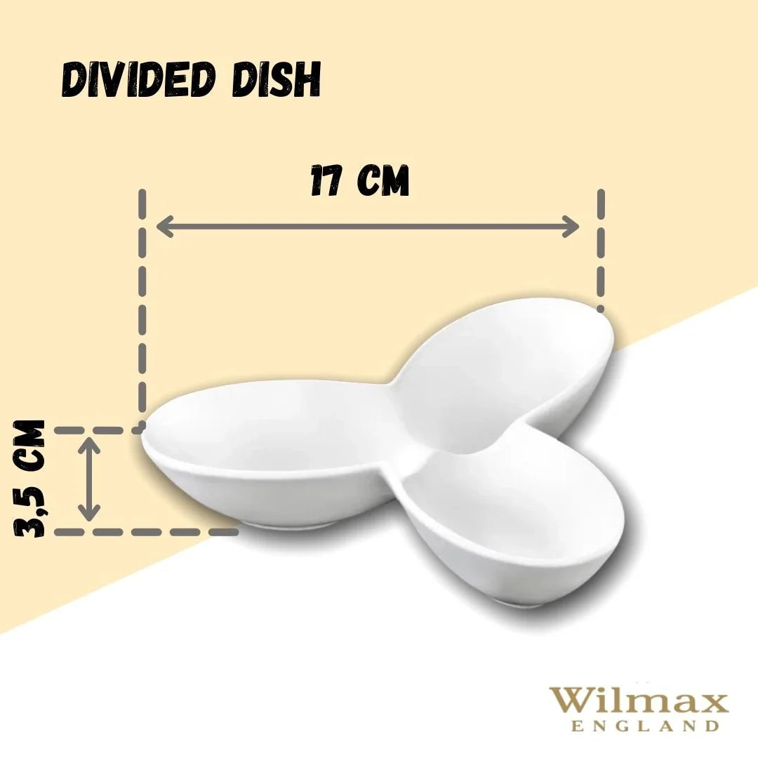 Wilmax Menage 13 cm aus Porzellan, Weiß WL-992599/A
