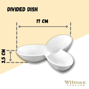 Wilmax Menage 13 cm aus Porzellan, Weiß WL-992599/A