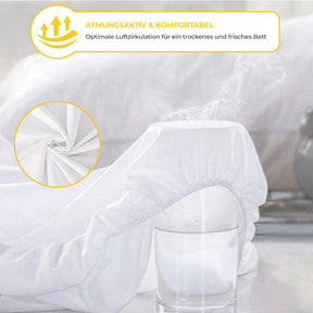 Sleep Comfy Matratzenschoner - Wasserdicht, Antibakteriell, Rundumgummi