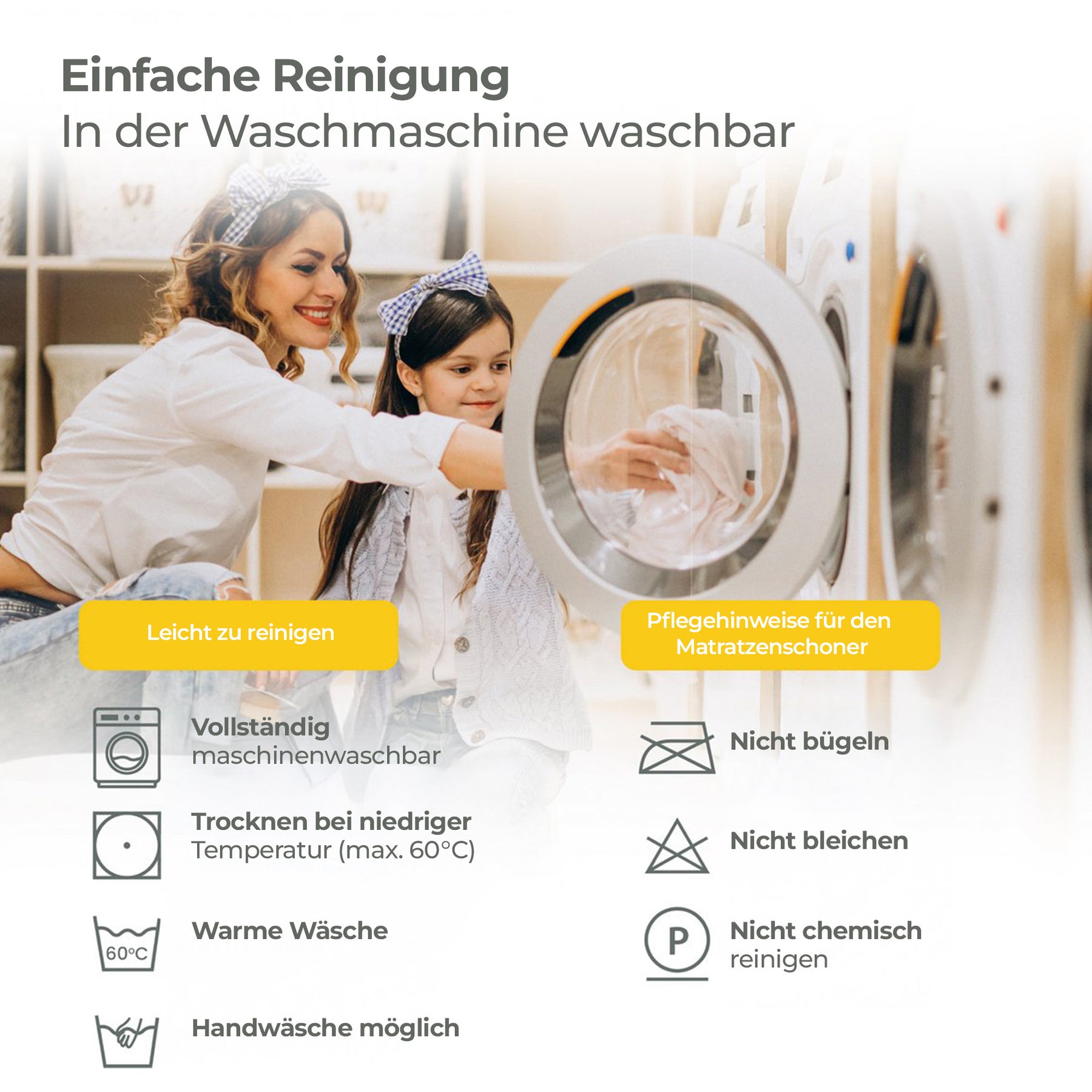 Sleep Comfy Matratzenschoner - Wasserdicht, Antibakteriell, Rundumgummi