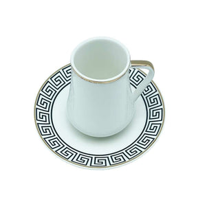 Schäfer elegantes 12-teiliges Mokka-Set, inklusive Tassen und Untertassen aus hochwertiger Keramik. - Nordic Schiller