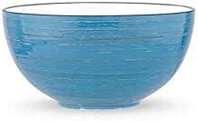 Wilmax Schale 600 ml 13,5 cm Blau Porzellan 3er Set WL-669630/A3