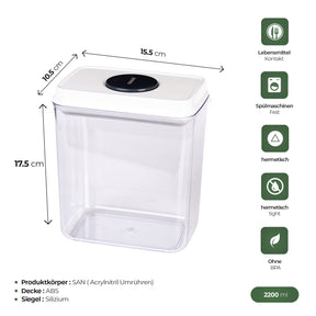CRALEX Nesta Lebensmittelbehälter Set - 3-tlg (2200/1400/2900 ml)