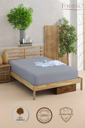 100% Cotton Single/Double Fitted Sheet Fitted Combed Sheet