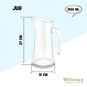 Wilmax Karaffe 1500 ml Kristallglas Transparent WL-888313/1C