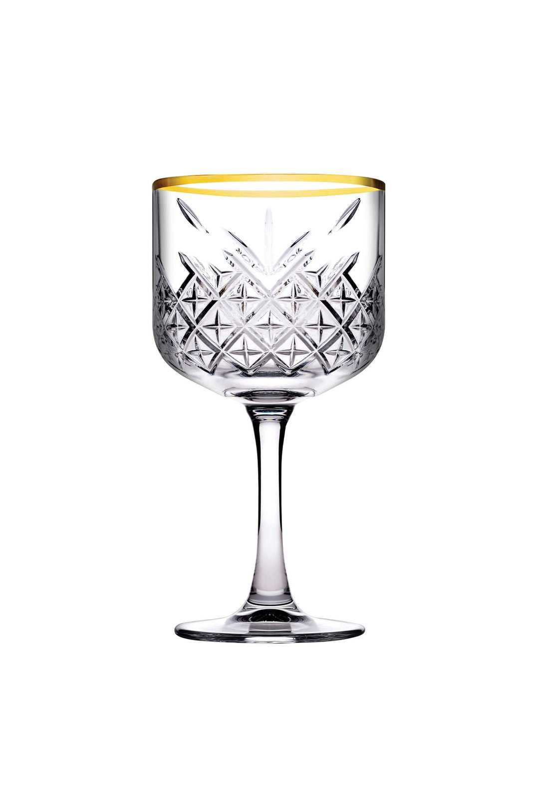 Pasabahce Timeless Golden Cocktailgläser – 4er-Set mit Goldrand, 490ml