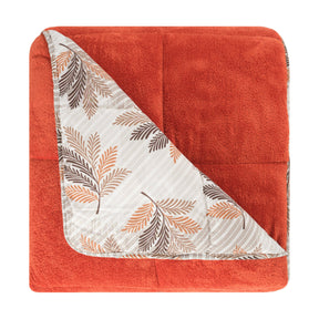 Luxus Wellsoft Wende-Bettdecke Set 220 x 240 cm - Orange, extra große Bettdecke mit Kissenbezügen, kuschelig und warm