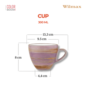 Wilmax Tasse 300 ml Lavendel Porzellan WL-669736/A