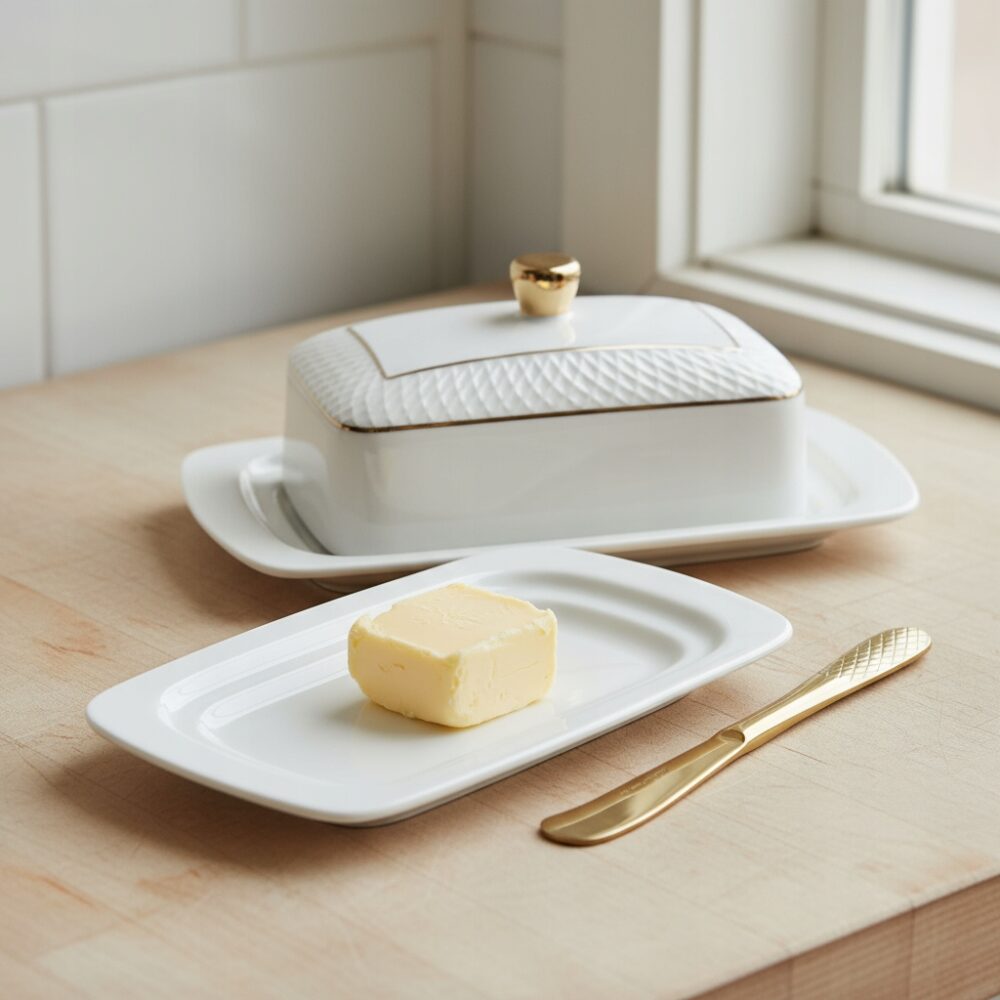 Wilmax Buttermesser 17 cm Edelstahl Gold WL-999247/1B