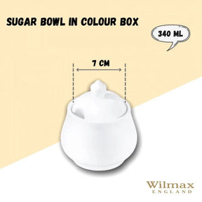 Wilmax Zuckerdose 340 ml Weiß Porzellan WL-995019/1C