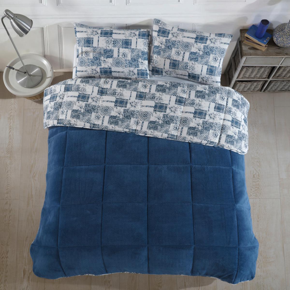Einzelne Wellsoft Steppdecke mit doppelseitigem Kissenbezug 155X220 cm Steppdecke