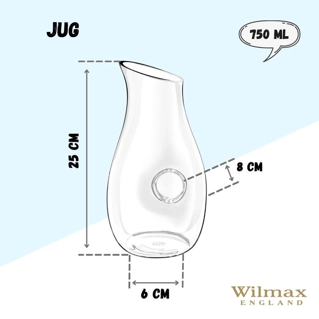 Wilmax Krug 750 ml Kristallglas Transparent WL-888339/1C