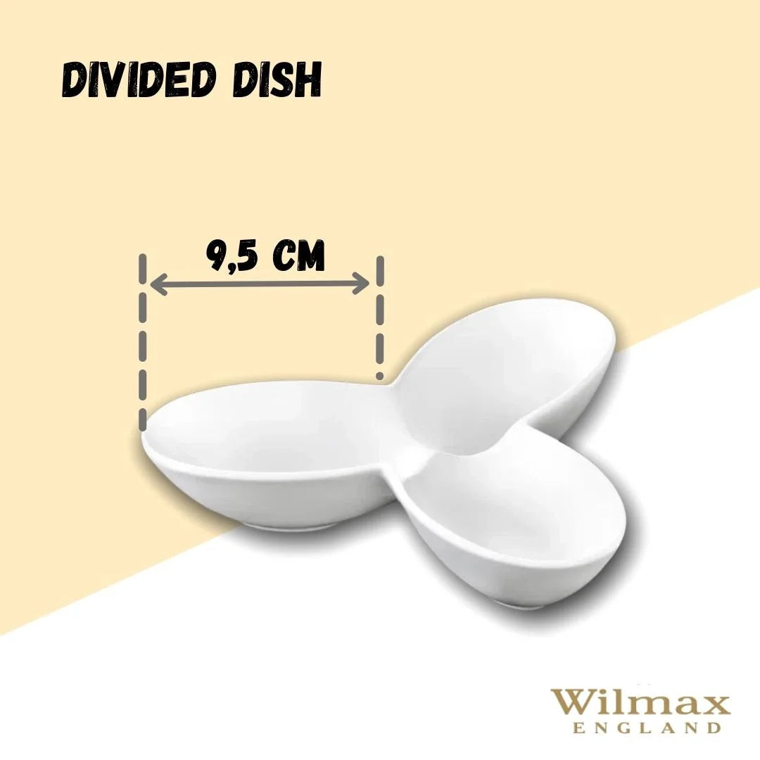 Wilmax Menage 13 cm aus Porzellan, Weiß WL-992599/A