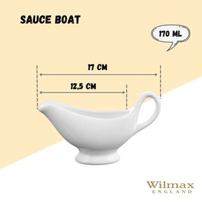 Wilmax Sauciere 170 ml Porzellan Weiß WL-996013/A