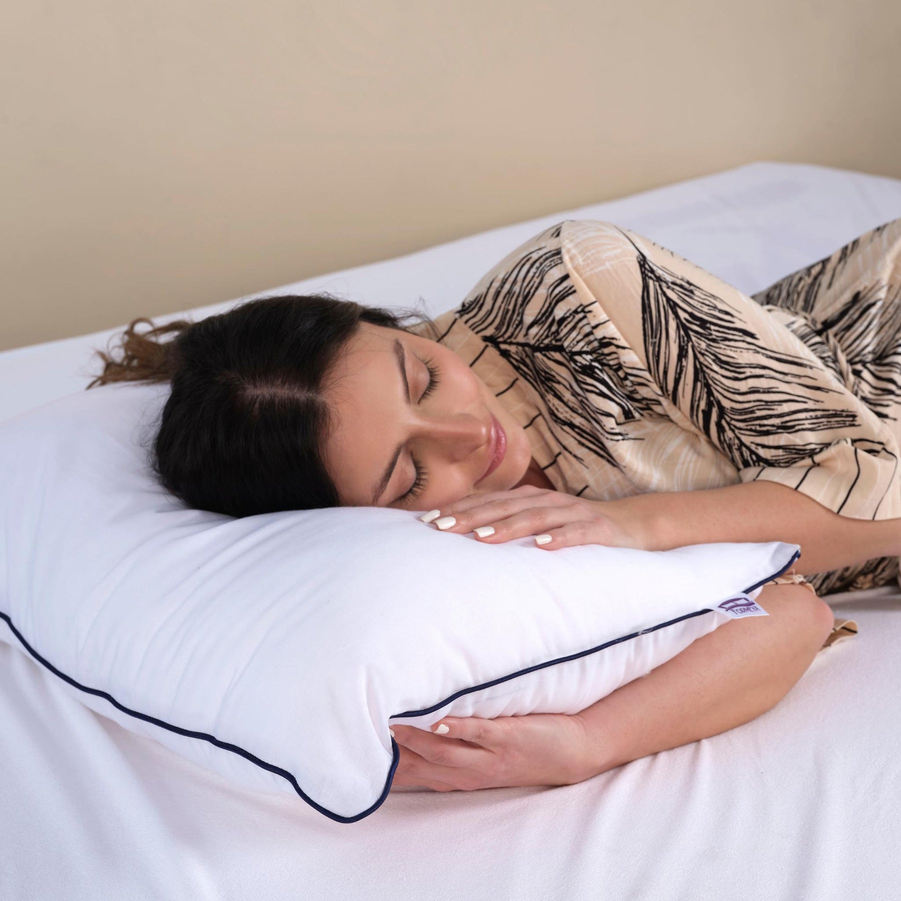 2 Stück Climate Nano Gel Pillow Hotelkissen 50x70 cm, 1100 g, 100% Baumwolle Außenstoff