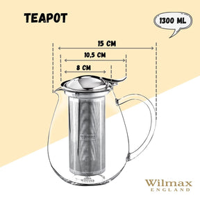 Wilmax Thermoglas Teekanne
