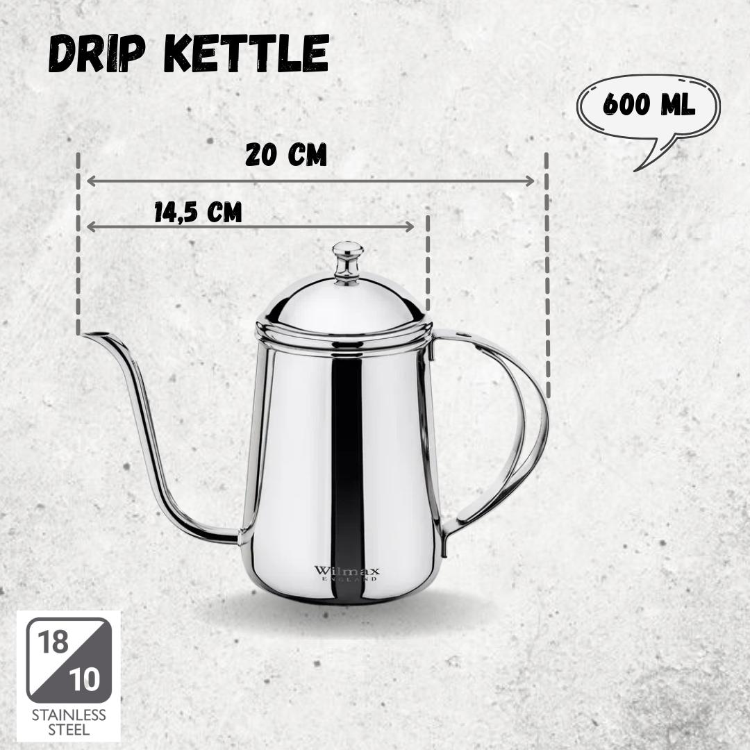Wilmax Drip Kettle 600 ml Edelstahl