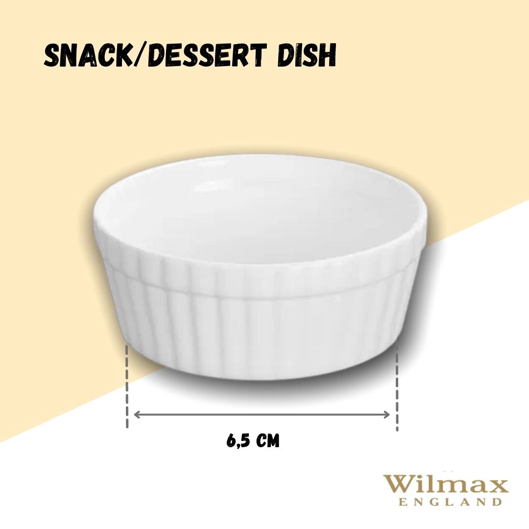 Wilmax Snack- und Dessertschale 9 cm 130 ml Porzellan Weiß WL-996054/A
