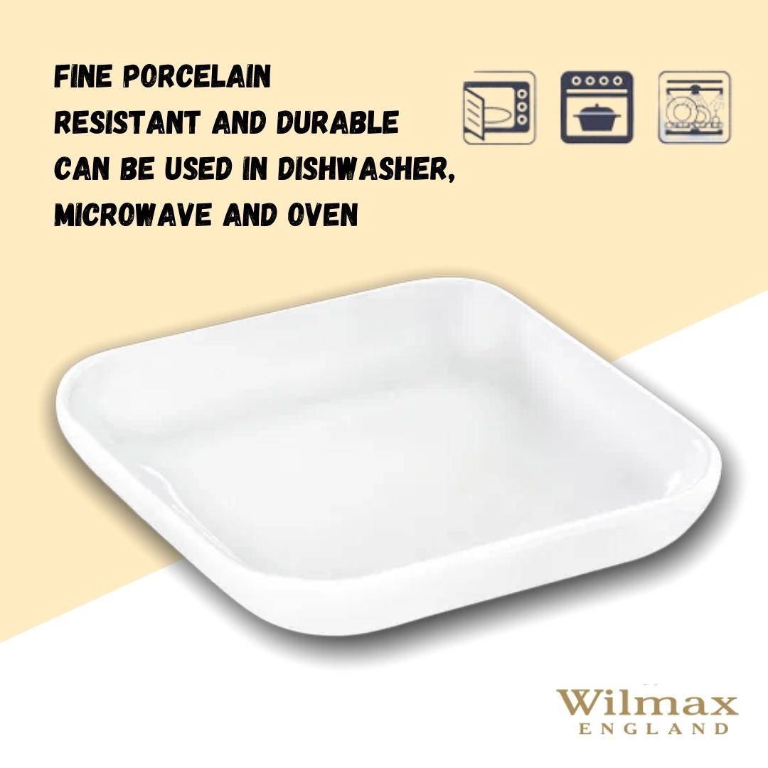Wilmax Schale 8.5 x 8.5 cm aus Porzellan, Weiß WL-992676/A
