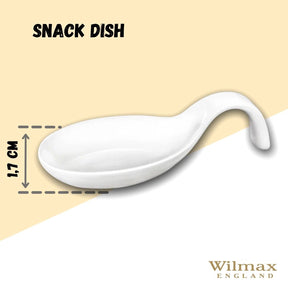 Wilmax Schale 10.5 x 5 cm aus Porzellan, Weiß WL-992667/A