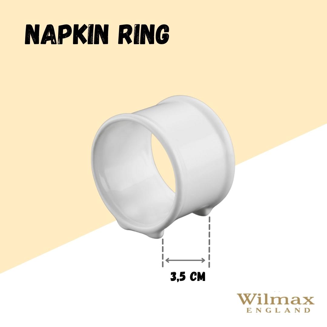 Wilmax Serviettenring Porzellan Weiß WL-996044/A